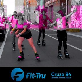 img 3 attached to 🌟 Cruze 84 Womens Inline Skates: Fit-Tru's Performance Recreational Fitness Skates for Women