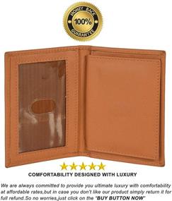 img 2 attached to 🔒 LeatherBoss Police Shield Holder Bifold: The Perfect Men's Accessory for Wallets, Card Cases & Money Organizers