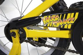 img 1 attached to 🚲 Magna Kids Bike Boys 16 Inch Wheels: Training Wheels, Yellow/Green/Red, Ages 4 & Up