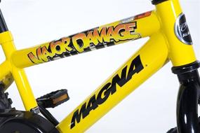 img 2 attached to 🚲 Magna Kids Bike Boys 16 Inch Wheels: Training Wheels, Yellow/Green/Red, Ages 4 & Up