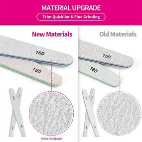 img 1 attached to 💅 Professional Double-Sided Nail File Buffer Set by Teenitor - Natural Manicure File for Gel Nails, Washable Nail Polisher