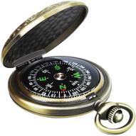 🧭 leabertee multifunctional zinc alloy classic compass: ideal for hiking, camping, motoring, boating, backpacking, gifting, and collecting логотип