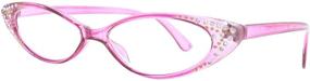 img 3 attached to Rhinestone Colorful Reading Glasses Crystal