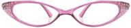 rhinestone colorful reading glasses crystal logo