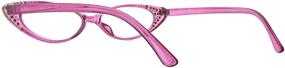 img 1 attached to Rhinestone Colorful Reading Glasses Crystal