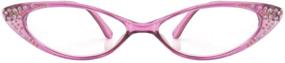 img 2 attached to Rhinestone Colorful Reading Glasses Crystal