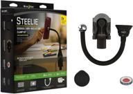 📲 nite ize original steelie bendable arm + ratcheting clamp kit - magnetic smartphone gooseneck clamp mounting system with enhanced holding power and reusable magnet adapter logo