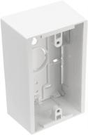 leviton 42777-1wa surface mount backbox - single gang white box - 1.89" depth logo
