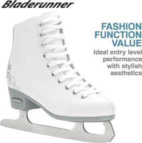 img 2 attached to ⛸️ Rollerblade Allure Women's Adult Figure Skates - Bladerunner Ice, White Ice Skates