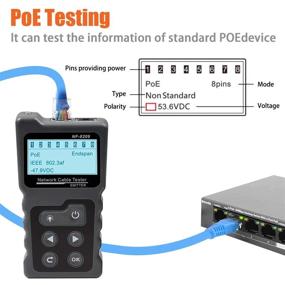 img 2 attached to 🔌 KOLSOL Network Cable Tester with NCV, Lamp | CAT5 CAT6 Ethernet Wire Tracer | PoE Tester with TDR NF-8209 – Fault Detection & Voltage Measurement