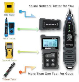 img 3 attached to 🔌 KOLSOL Network Cable Tester with NCV, Lamp | CAT5 CAT6 Ethernet Wire Tracer | PoE Tester with TDR NF-8209 – Fault Detection & Voltage Measurement