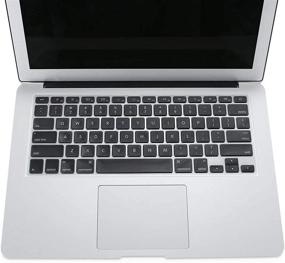 img 3 attached to MOSISO тонкая клавиатурная пленка из ТПУ для MacBook Air 13 дюймов A1466 A1369 2010-2017 и MacBook Pro 13/15 дюймов (с/без дисплея Retina, 2015 г. и более старые версии) - прозрачная