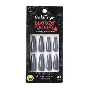 img 4 attached to GC02X Gold Finger Bloody Queen Press-On Nails - Limited Edition X-Long