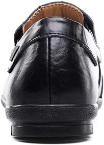 img 1 attached to 👞 Stylish and Trendy VanciLin Leather Fashion Loafers 228Black - Elevate Your Fashion Game!