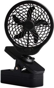 img 2 attached to 🌬️ Stay Cool Anywhere with O2COOL 5-inch Battery Operated Clip Fan in Grey