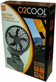 img 1 attached to 🌬️ Stay Cool Anywhere with O2COOL 5-inch Battery Operated Clip Fan in Grey