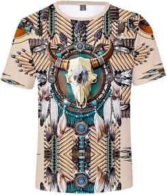img 4 attached to SIAOMA American Indians T Shirt X Large Men's Clothing in Active