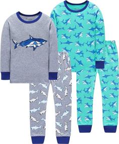 img 4 attached to 👦 Boys' Sleepwear Pajamas for Christmas: Clothing for Children via Sleepwear & Robes