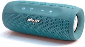 img 4 attached to 🔊 Zealot Portable Bluetooth Speakers S16 - Loud Stereo Sound & 20W, MusicUnicorn, Handfree Calling, External Charger 4000mAh, Blue - Compatible with iPhone, Samsung, Huawei