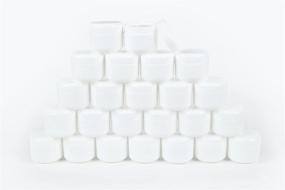 img 1 attached to Vivaplex 2 oz Cosmetic Jars: 💄 24 White Containers with Liners and Dome Lids