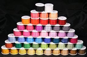 img 3 attached to 🎀 50 Spools of 100% Pure Silk Ribbons - New ThreadNanny - 4mm x 10 Meters - 50 Unique Colors