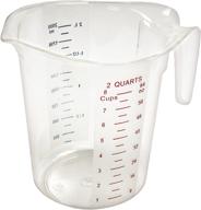 🔍 winco pmcp-200 measuring cup review: polycarbonate, 2-quart, clear - a must-have kitchen essential logo