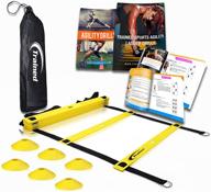 🏋️ agility ladder training kit: 6 sports cones, 2 agility drills ebook, and carry case logo