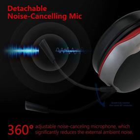 img 1 attached to 🎧 Soulion 2.4G Wireless Gaming Headset with 25-Hour Playtime, 3D Virtual Surround Sound, Detachable Noise Cancelling Microphone for PC, Nintendo Switch, and PlayStation 5 (PS5)