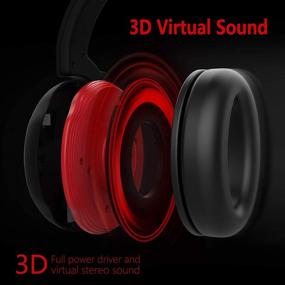 img 2 attached to 🎧 Soulion 2.4G Wireless Gaming Headset with 25-Hour Playtime, 3D Virtual Surround Sound, Detachable Noise Cancelling Microphone for PC, Nintendo Switch, and PlayStation 5 (PS5)