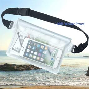 img 3 attached to YUMQUA Waterproof Pouch with Waist Strap 🌊 - Keep Your Valuables Dry during Water Activities