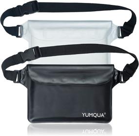 img 4 attached to YUMQUA Waterproof Pouch with Waist Strap 🌊 - Keep Your Valuables Dry during Water Activities