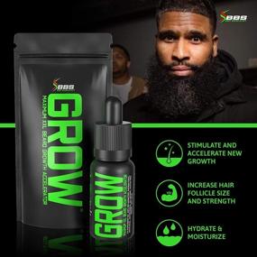 img 3 attached to 🧔✨ Hair & Beard Growth Oil for Men - Maximum XXL Accelerator Serum - Repair Patchy & Thinning Hair - Facial Hair & Scalp Treatment - Conditioner & Enhancer for Thickening - USA Made
