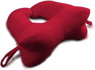🐶 enhance comfort with the original bones dogbones collarbone chiropractic pillow: red, regular size logo