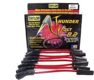 🔥 enhance performance with taylor cable 82205 thundervolt 8.2 spark plug wire set in striking red logo