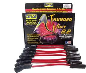 img 2 attached to 🔥 Enhance Performance with Taylor Cable 82205 ThunderVolt 8.2 Spark Plug Wire Set in Striking Red