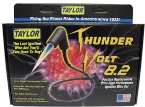 img 1 attached to 🔥 Enhance Performance with Taylor Cable 82205 ThunderVolt 8.2 Spark Plug Wire Set in Striking Red