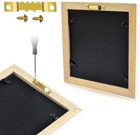 img 1 attached to 🖼️ Professional Picture Hanging Hooks - 145 Piece Kit | Holds 10-100 lbs | Heavy Duty Photo Frame Hanger Set with Sawtooth Hooks and Nails | Wall Mounting for Golden Finish