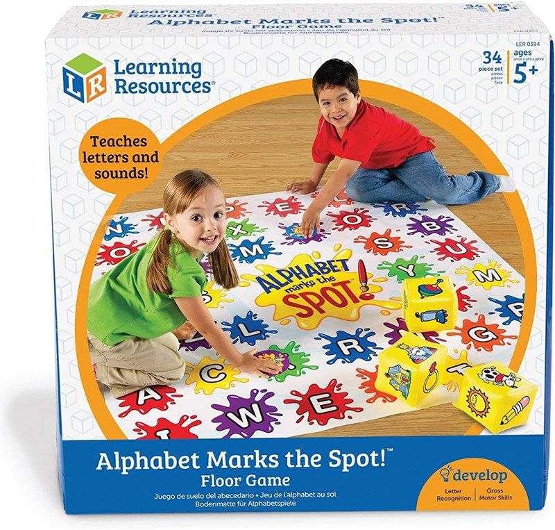 learning resources alphabet marks floor 로고