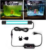 13w u&amp;vc timer aquarium clean light - clear green algae, clean fish tank water lamp for aquariums, ponds, and swim pools logo