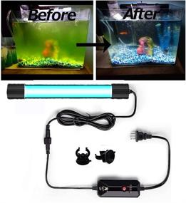 img 4 attached to 13W U&amp;VC Timer Aquarium Clean Light - Clear Green Algae, Clean Fish Tank Water Lamp for Aquariums, Ponds, and Swim Pools