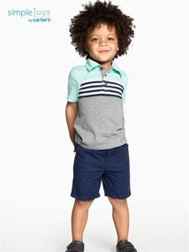 img 1 attached to Simple Joys Carters Toddler 2 Pack Boys' Clothing ~ Shorts