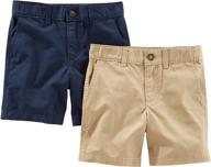 simple joys carters toddler 2 pack boys' clothing ~ shorts logo