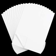 📝 100 pcs carbon transfer paper tracing paper for pattern transfer on wood, paper, canvas (white) - 11.7×8.3 inches logo