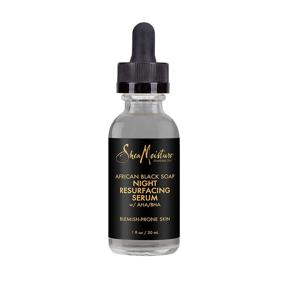 img 4 attached to 🌙 SheaMoisture African Black Soap Overnight Resurfacing Serum for Blemish Prone Skin with Shea Butter - 1 oz