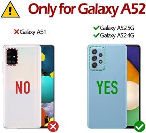 img 3 attached to 📱 Чехол-книжка для Galaxy A52 4G/5G, TUCCH из PU-кожи с магнитной подставкой, блокировкой RFID, отделениями для карт, ударопрочной внутренней частью из ТПУ, совместим с Galaxy A52 6,5 дюйма 2021 года, серый