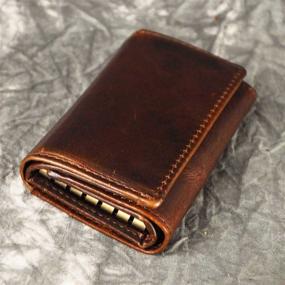 img 1 attached to ☕ Genuine Leather Wallet for Coffee Lovers: Leaokuu Men's Accessories