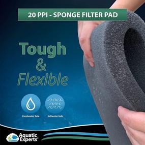 img 2 attached to 🐠 Aquatic Experts Clear Water Aquarium Filter Sponge: Ultimate Biological and Mechanical Sponge Filter Pad