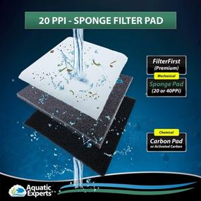 img 1 attached to 🐠 Aquatic Experts Clear Water Aquarium Filter Sponge: Ultimate Biological and Mechanical Sponge Filter Pad