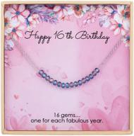 essie odila sweet 10th-25th necklace: stunning birthday gift for girls, teens & young women! logo