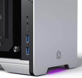 img 2 attached to Металлический корпус Mini ITX MG NE210_SR02 из алюминия с закаленным стеклом